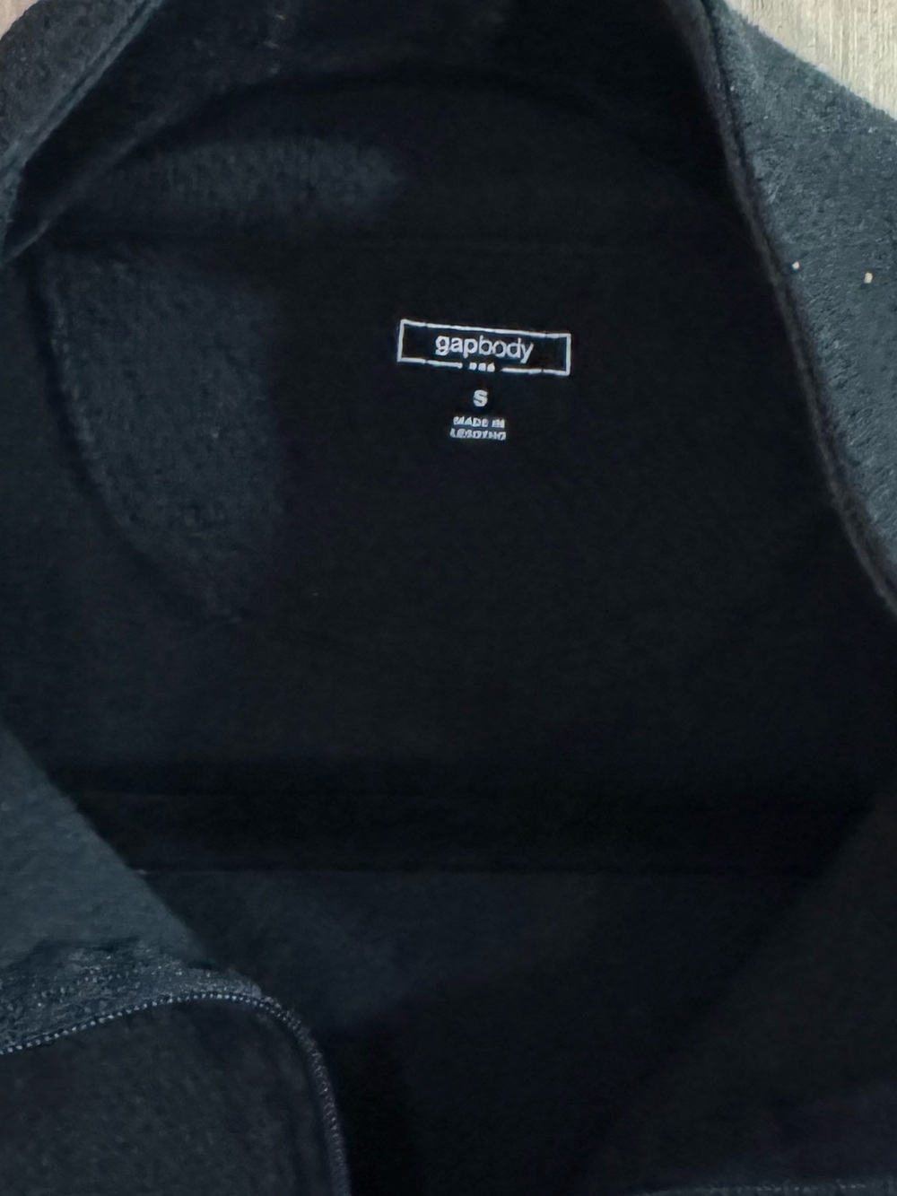 Women’s GapBody Active Black Quarter-Zip Pullover Size Small - Picture 3 of 4